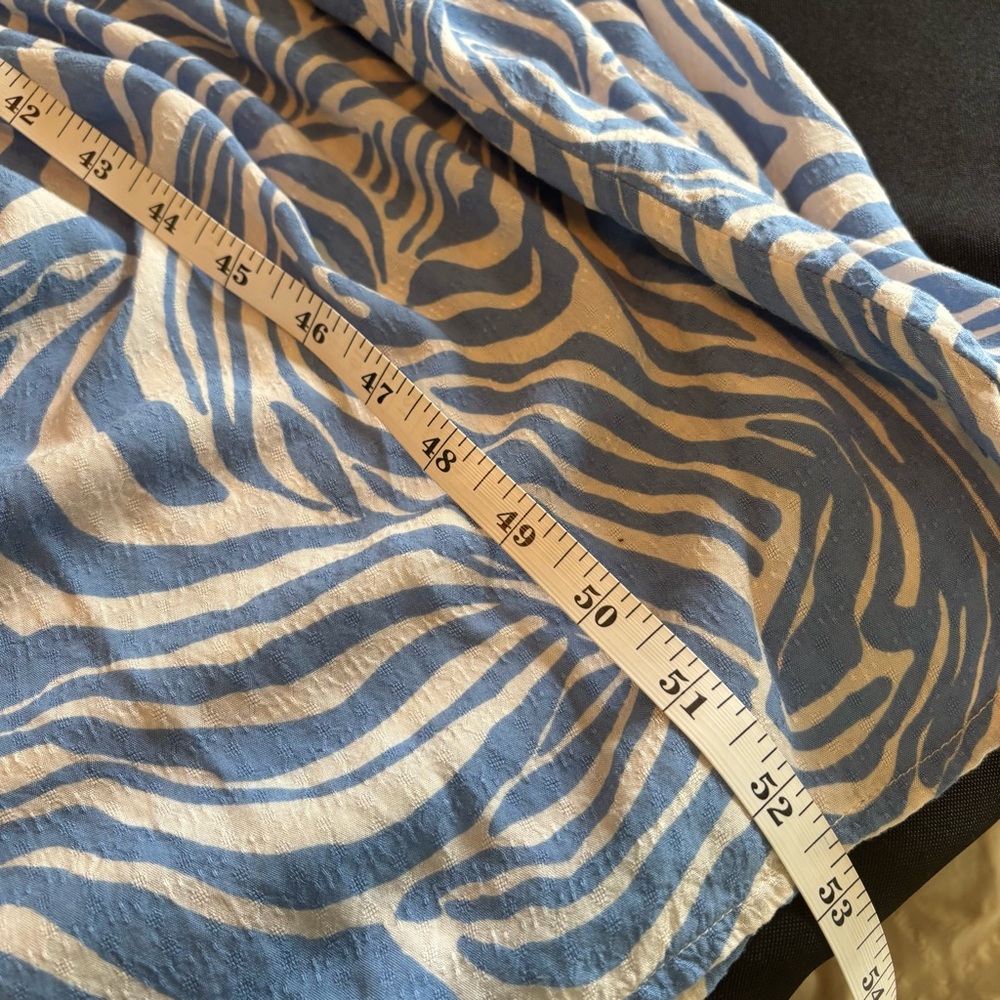 Blue and White Patterned Maxi Dress size XL - Picture 8 of 10